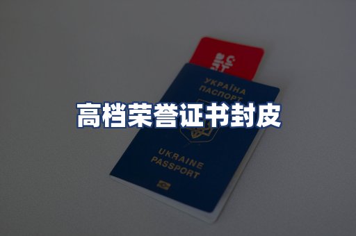 高档荣誉证书封皮